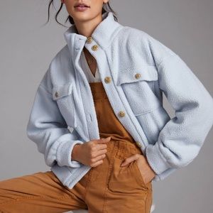 Fleece Bomber Jacket by Anthropology - Daily Practice